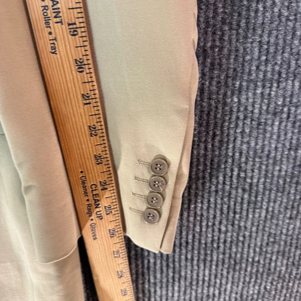 Calvin‎ America Island Silk Blazer Sport Coat Herringbone 44L